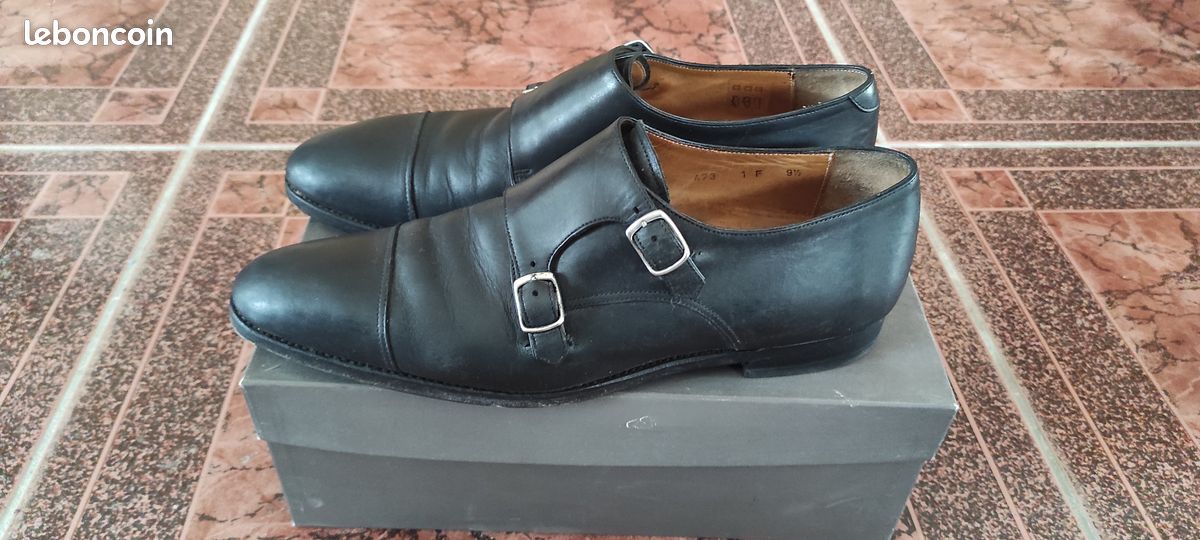 Chaussures homme marque LODING T43 (9.5) Modèle n°473 avec embauchoirs lodding en bois brut de cèdre rouge (image 3)