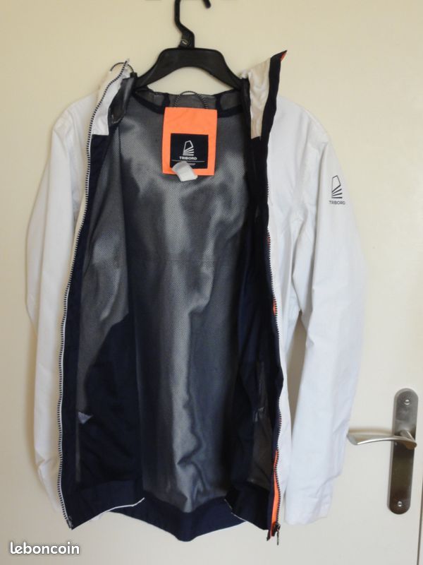 Blouson imperméable à capuche TRIBORD waterproof femme taille L NEUF (image 3)