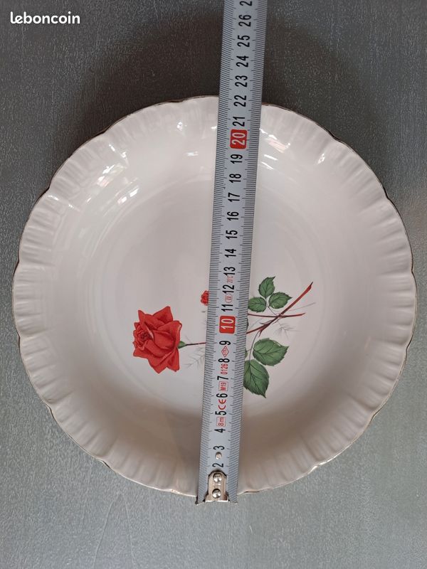 Lot de 4 assiettes creuses Digoin Sarreguemines Sévigné (image 7)