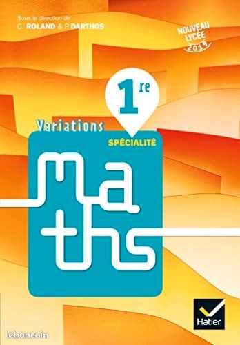 Manuel mathématiques 1ère spécialité (image 1)