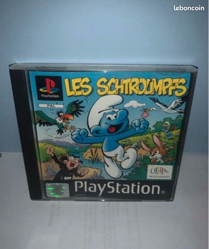 Jeu Les Schtroumpfs PS1 - Complet PAL FR, Infogrames, état Correct, Livraison Gratuite