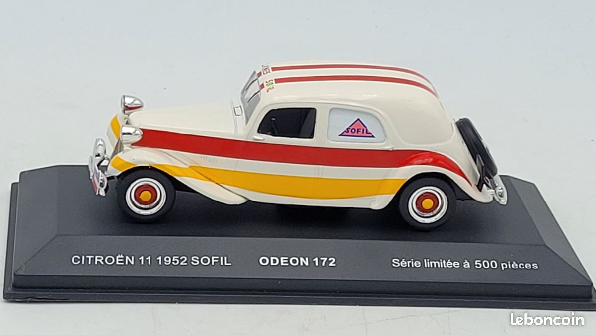 Modèle Réduit Citroën Traction 11CV Noir ODEON 1/43 - Édition Limitée 500ex., ODE171