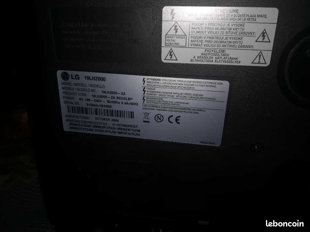Tv lg lcd 19lh2000 (image 3)