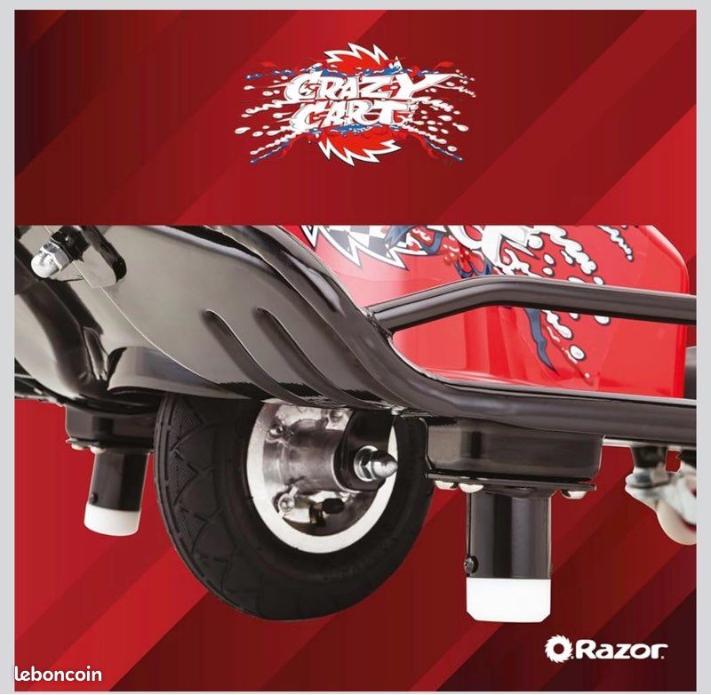 Tricycle Drift Crazy Cart Pour Enfants – 3 Vitesses, Roue Arrière Pivotante 360°, Autonomie 60 Min – Dès 6 Ans