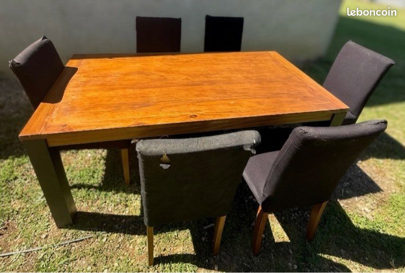 Table de salle à manger avec chaises (image 2)