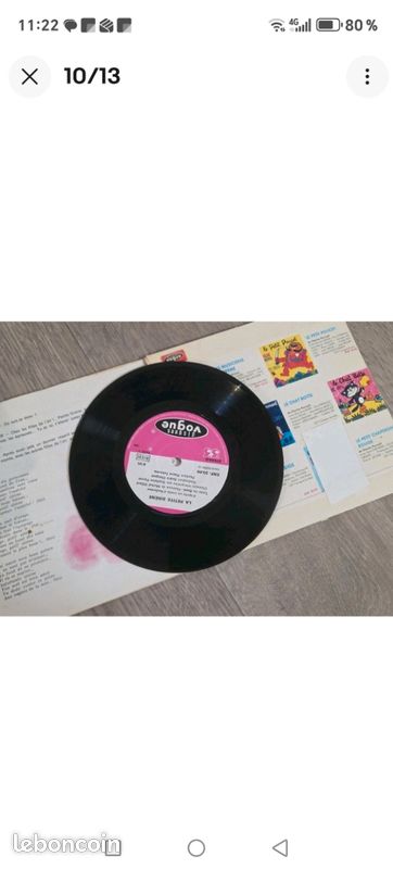 Lot de 5 très ancien 45 T , microsillon RONDES ,CONTES .... Des années 70 (image 4)