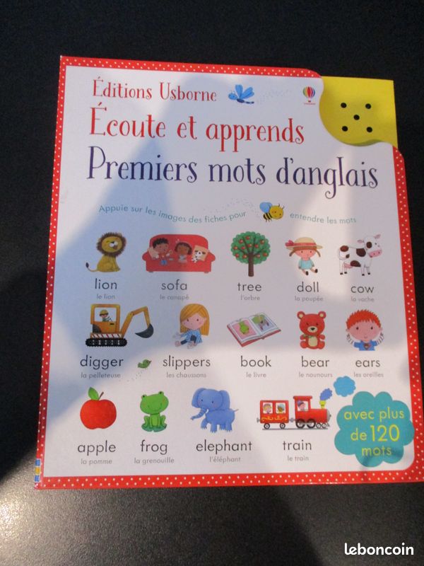 Livre Interactif LeapFrog - Apprentissage Des Mots Et Animaux En Français/ Anglais Musique Et Sons Amusants