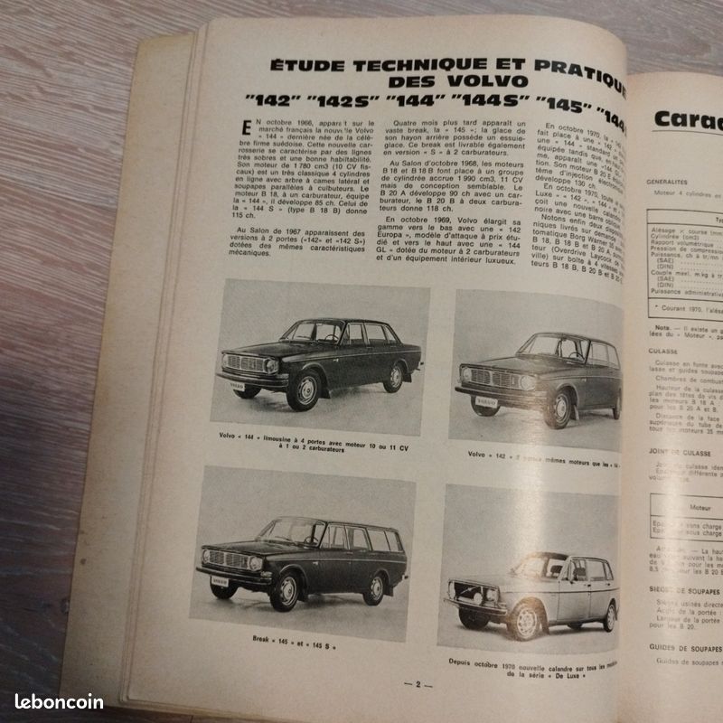 Revue technique automobile VOLVO 142 144 145 (image 3)