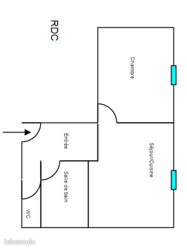 Appartement 2 pièces 31 m² · à Rochefort · 31 m² · 575 €/mois