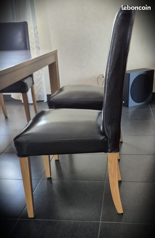 6 chaises cuir IKEA - HENRIKSDAL (image 2)