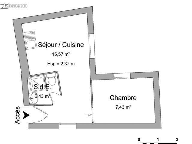 Appartement 2 pièces 28 m² - Poitiers 86000 (image principale 2)
