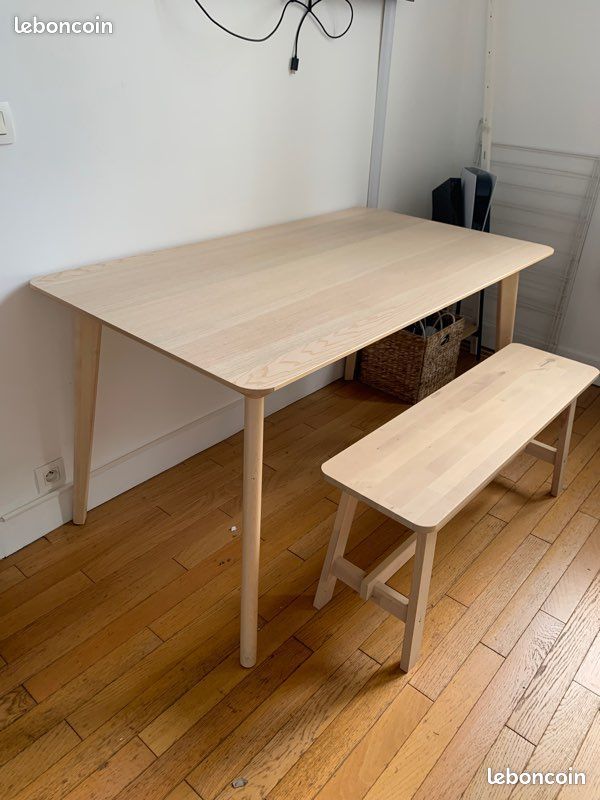 Table et banc en bois IKEA (image 3)