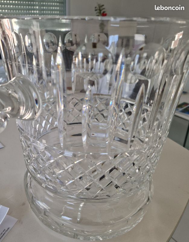 Seau à champagne cristal de Saint Louis, modèle Chantilly - Arts de la table