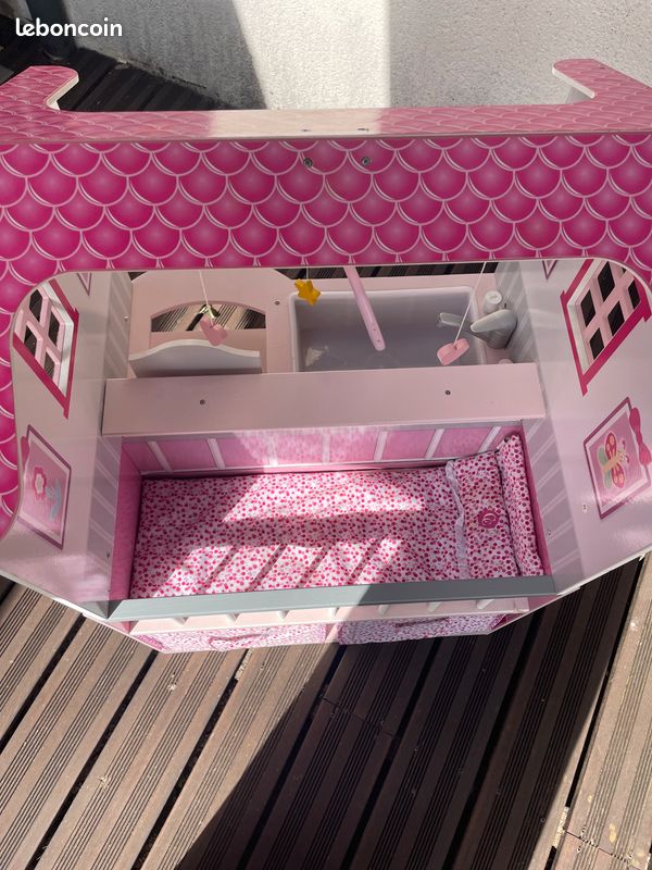 Maison pour poupées nursery cerise et capucine (image 4)