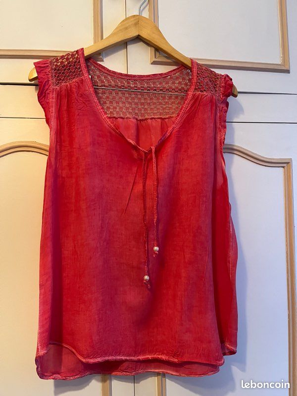 Haut rose printemps été - Vêtements