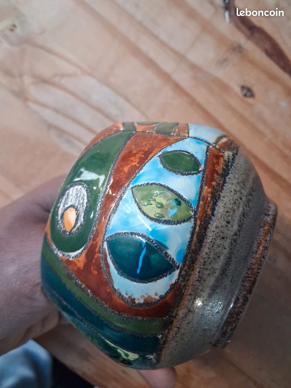 Poterie Eduardo Vega céramique vintage avec signature (image 3)