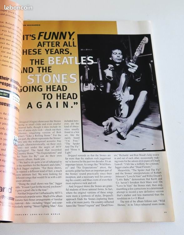 Guitar KEITH RICHARDS (Rolling Stones) 02/1996 (image 3)