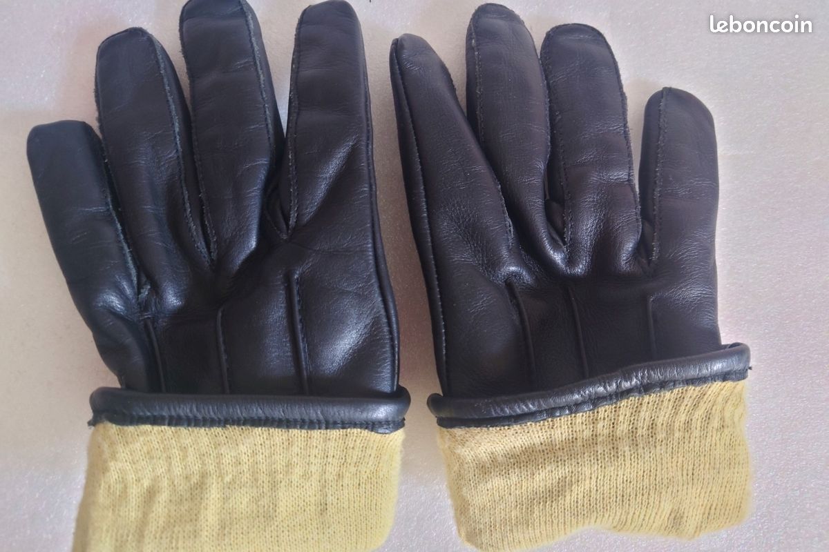 Gants anti coupures ,cuir avec doublure Kevlar 9,5 (image 4)