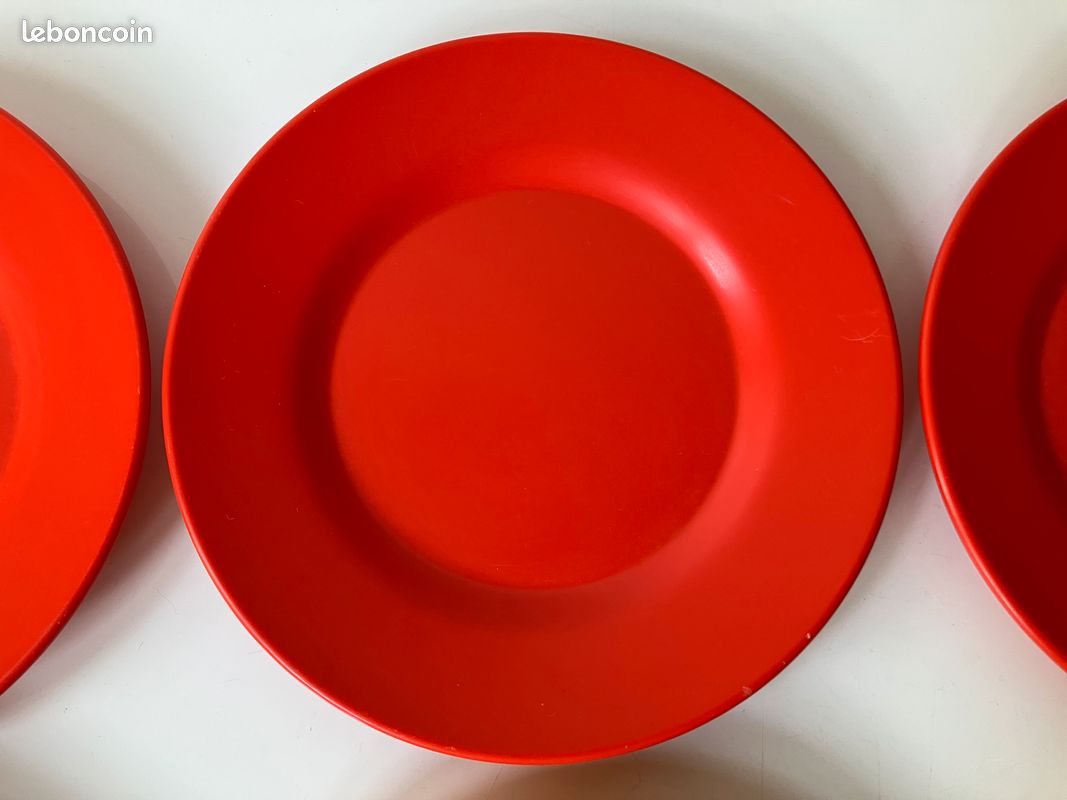 Rare série de 6 petites assiettes Rosti Mepal vintage (image 5)