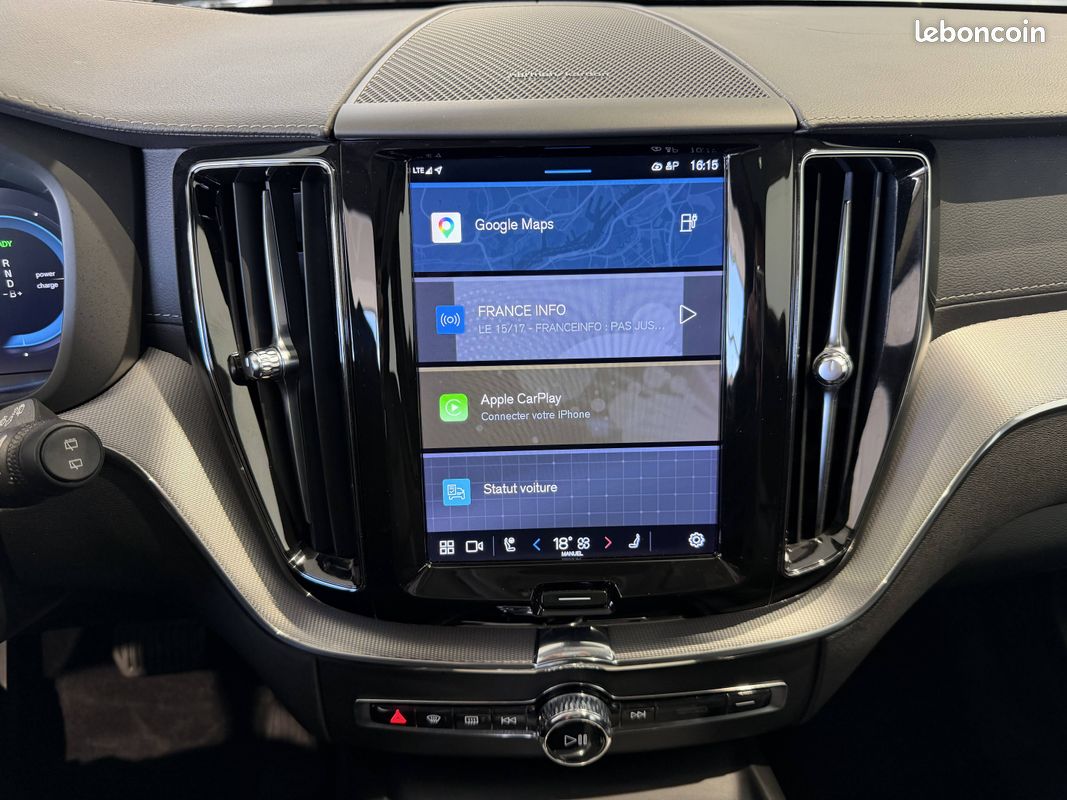 VOLVO XC60 T6 Recharge AWD 253 ch + 87 ch Geartronic 8 Inscription Luxe (image 18)