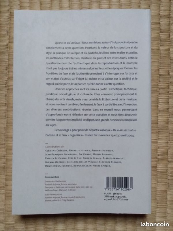 Livre essai art De main de maître Collectif (image 2)
