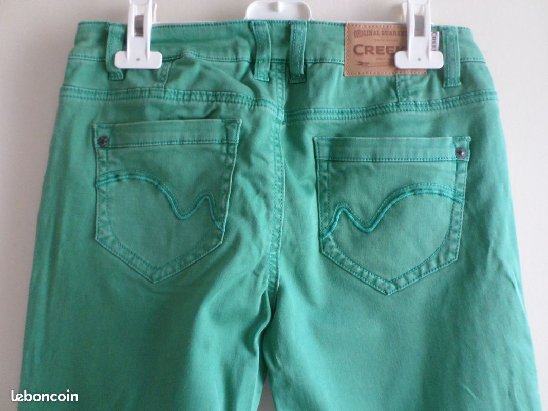 Jeans vert t. 36 creeks (image 7)