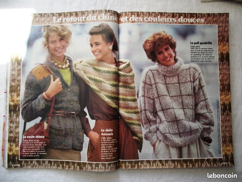 Tricot Layette Modele Tricot Prima Magazine Prima Octobre 1982 N°1