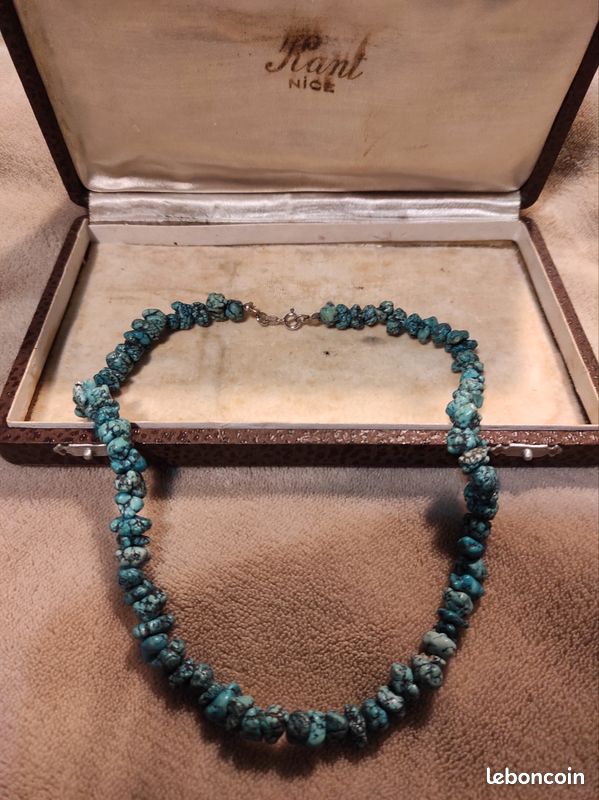 Collier Long Vintage En Argent 925 (poinçonné) - Chaîne Argentée - Occasion