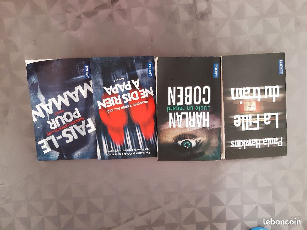 Lot de 4 livres thriller de poche (image 1)