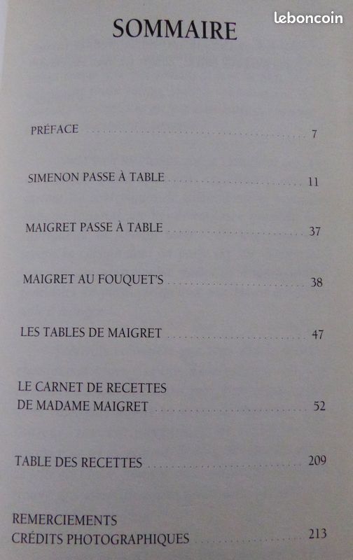 Simenon et Maigret à table Courtine Recettes Madame Maigret (image 4)