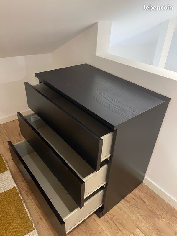 Commode 3 tiroirs MALM IKEA (image 3)