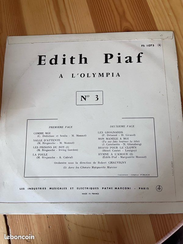 Edith piaf à l’Olympia n3 (image 2)