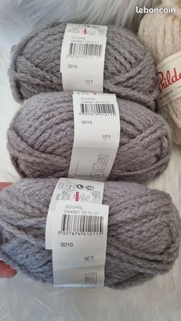 Lot De 10 Pelotes De Laine Phil Guimauve Phildar - Jaune, 45% Laine, Idéal Pour Tricot