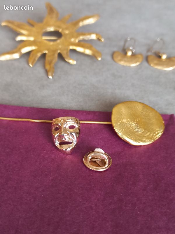 Broche Doré Voyage - Cécile & Jeanne