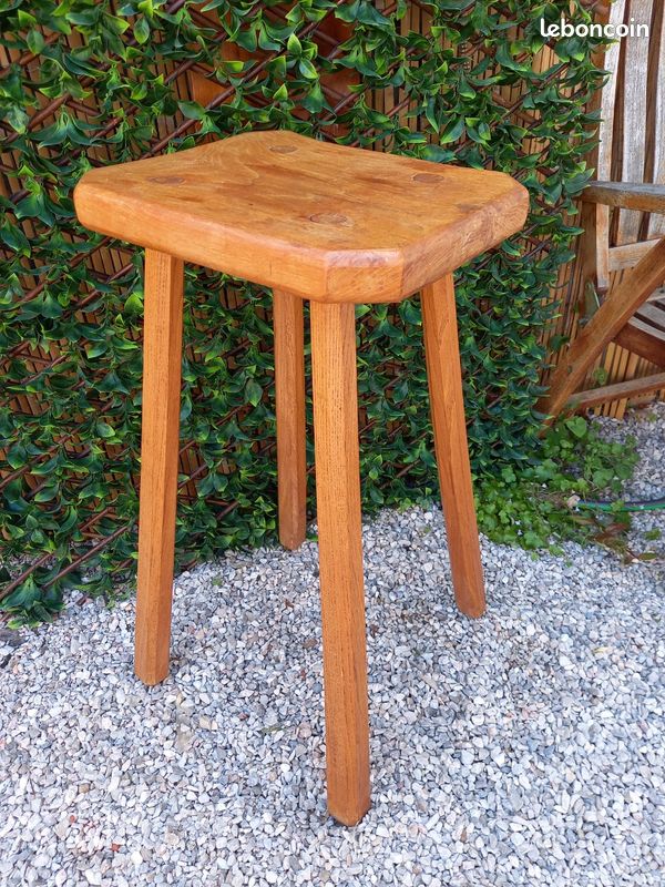Console porte plante rustique bois massif (image 8)