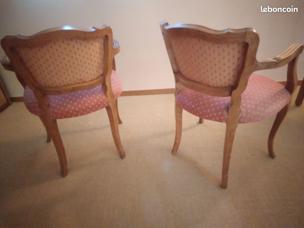 Paire fauteuils bergères d'époque (image 2)