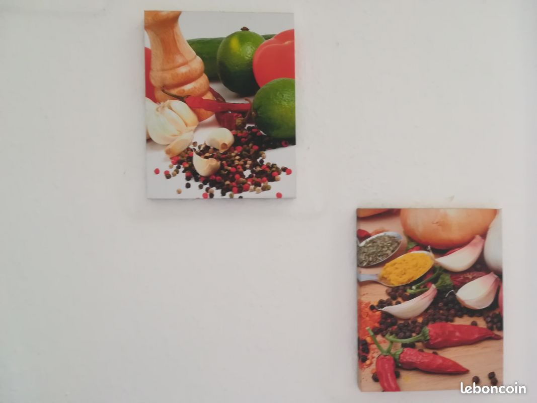 2 Tableaux motif épices. Couleurs vives (image 1)