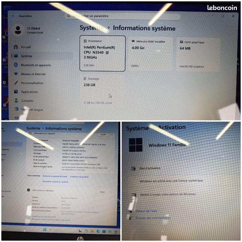 Hp pavillon 17-f194nf (image 11)