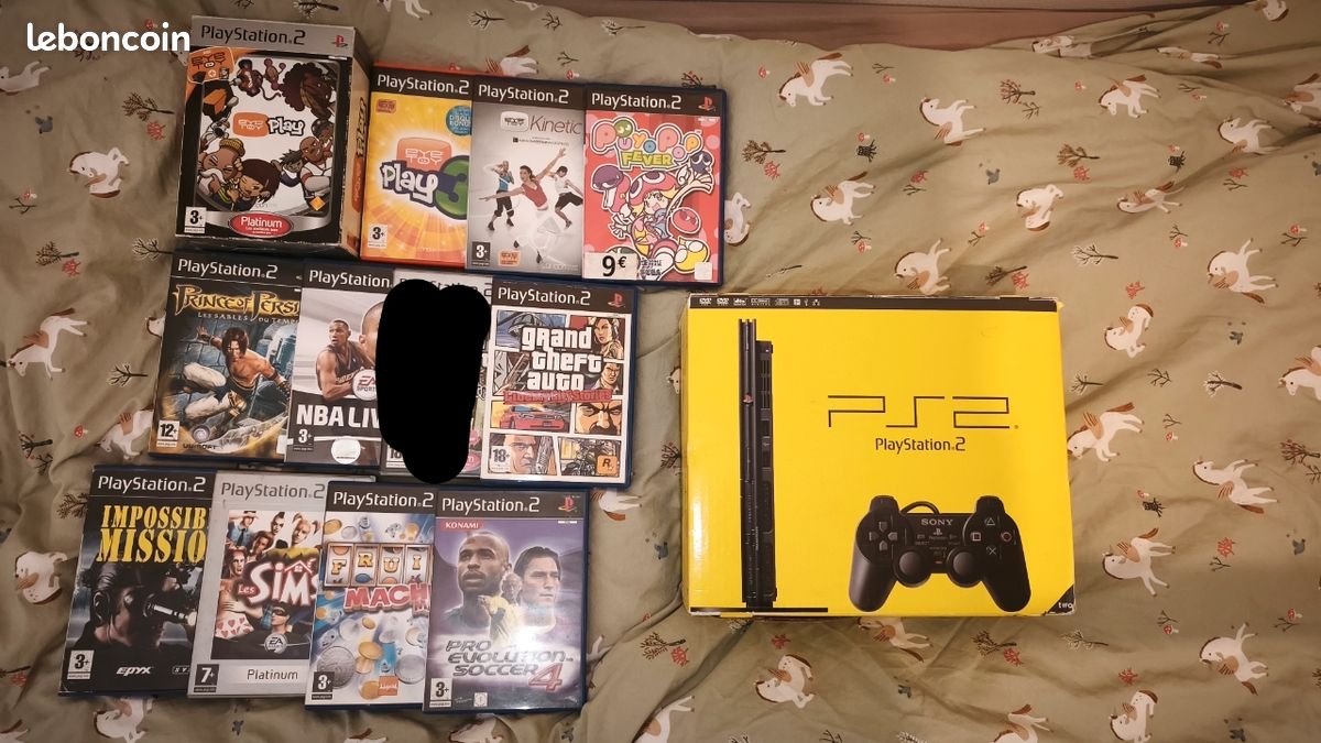 Cache externe plastique x4 console Playstation 2 PS2 référence SCPH-39004 play 2