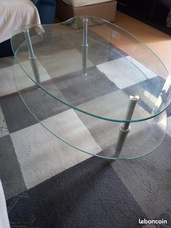 Table basse en verre (image 1)
