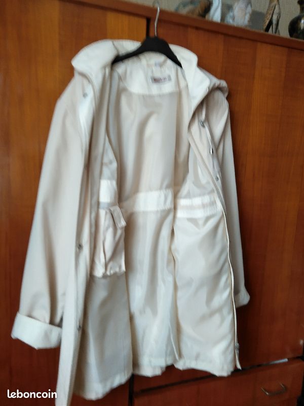 Imperméable femme beige (image 4)