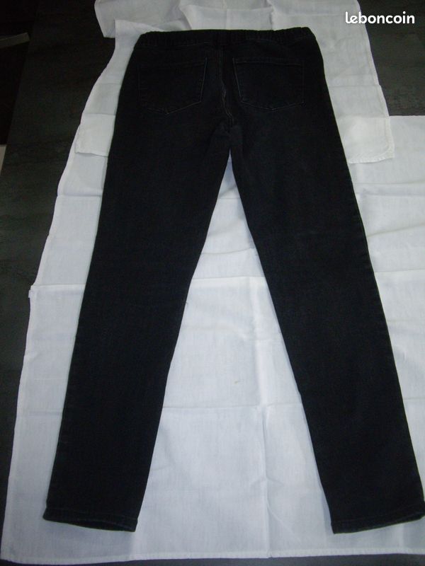 Jegging noir stretch taille haute 40 (image 7)
