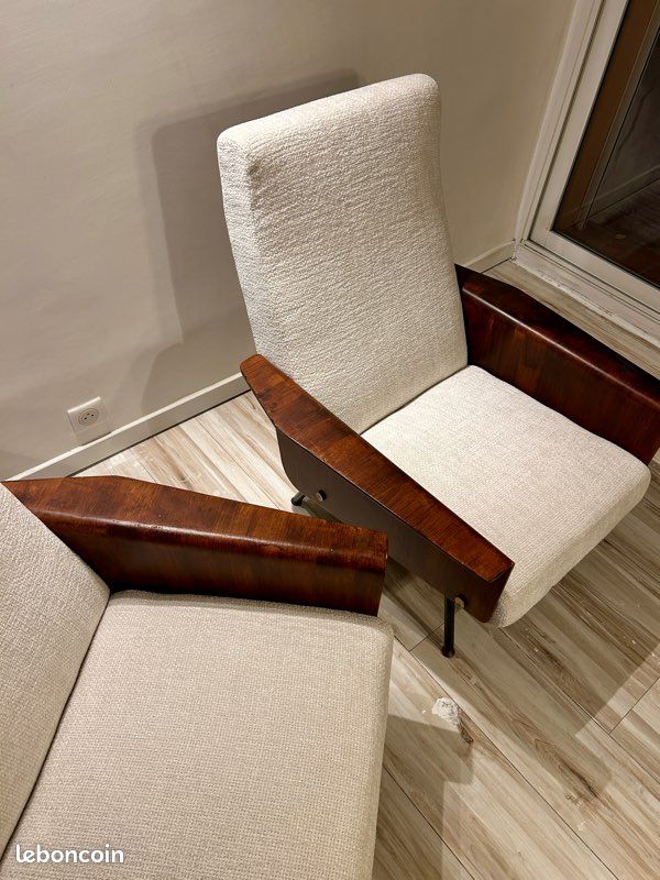 Paire fauteuils Airborne Pierre Guariche G10 bis (image 4)