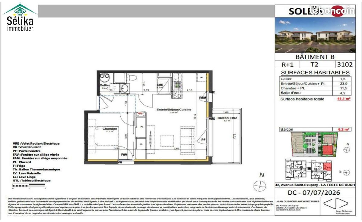 Appartement 2 pièces 41 m² · à La Teste-de-Buch · 41 m² · 230 000 €