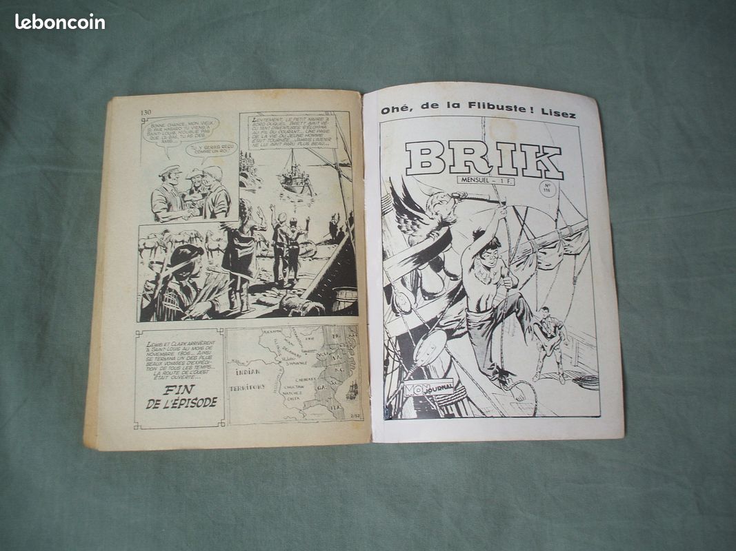 à saisir........RARE bd petit format de........" CARABINA SLIM "....n. 2.........éditions MON JOURNAL.....( RODEO..JIM CANADA...NEVADA...MISTER NO... Etc..)..... (image 8)