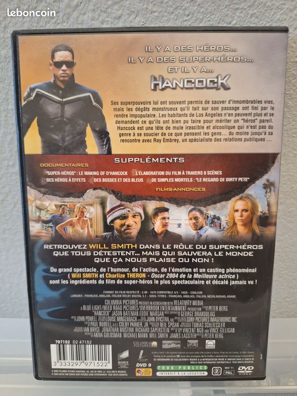 DVD Hancock (Will Smith et Charlize Theron) (image 2)