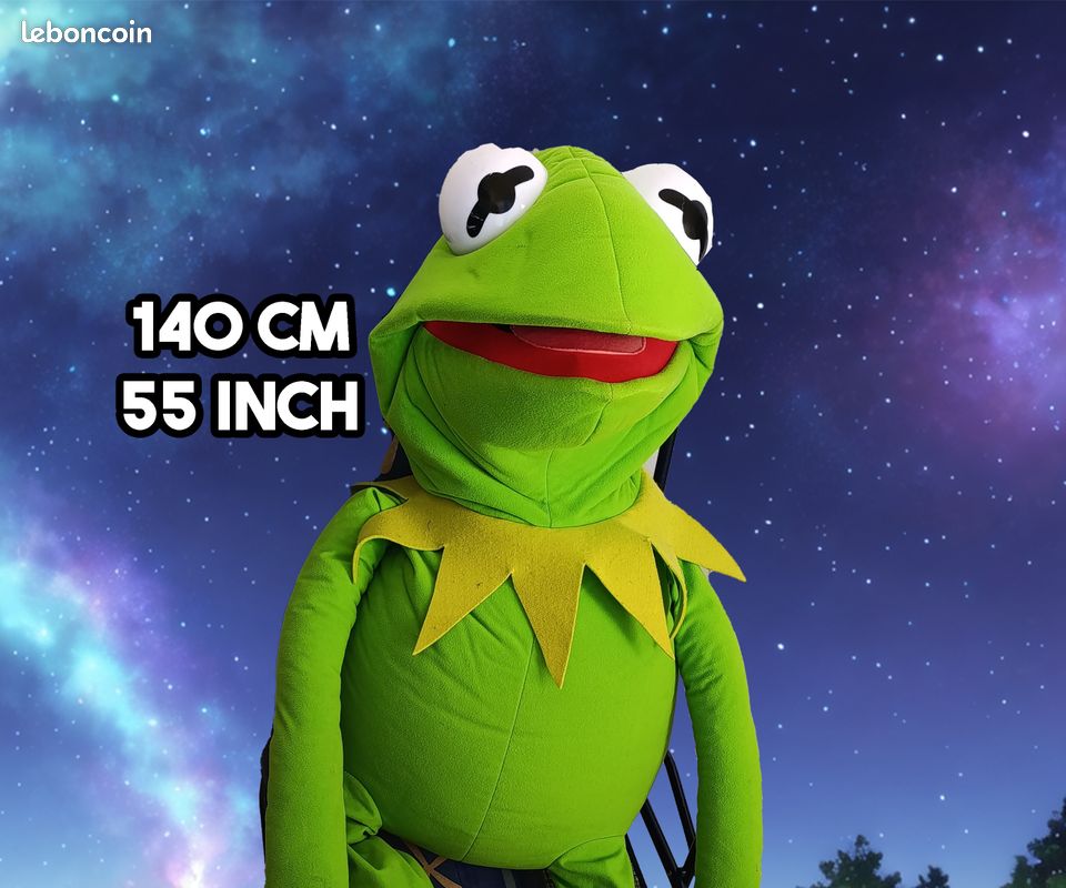 Peluche Kermit la Grenouille Les Muppets Disney TY vert 40 cm - Peluches/ Peluches Disney - Broc'neyland - La Boutique Disney