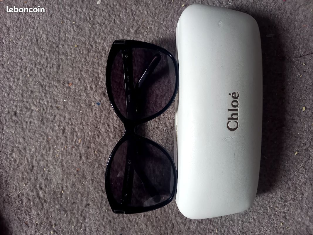Lunettes de soleil noires Chloé femmes (image 3)