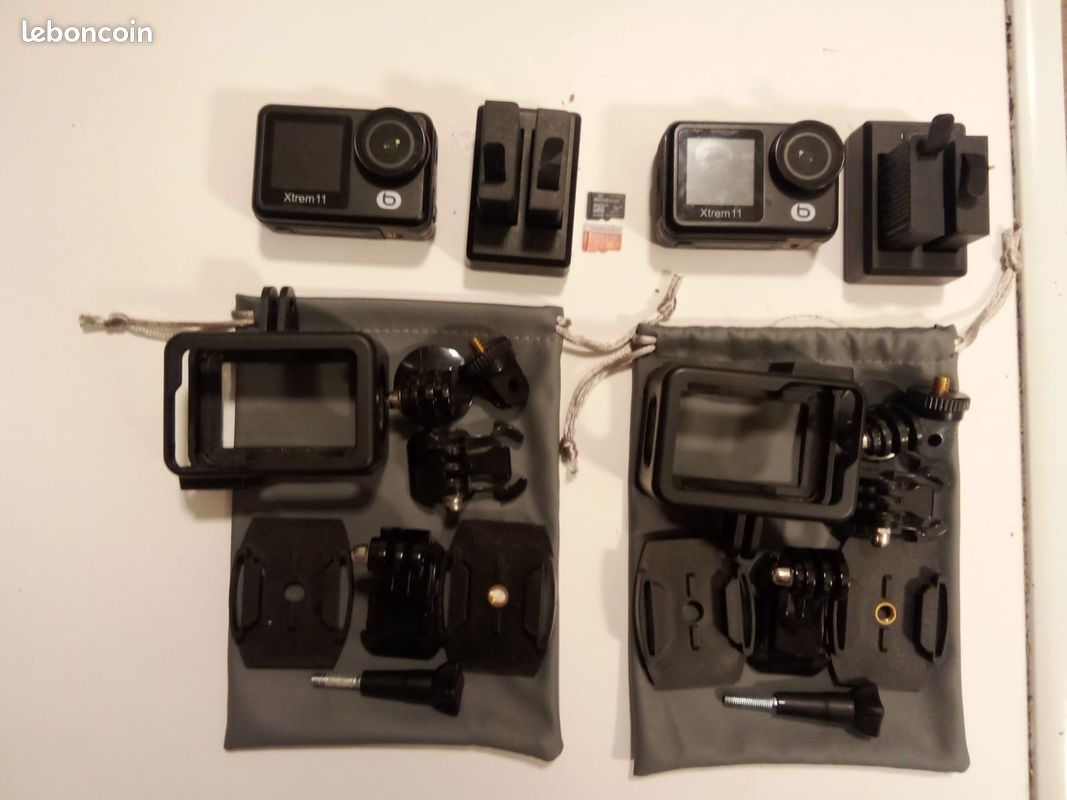2 caméras sport 4K Xtreme 11 + nombreux accessoires (style GoPro) (image 2)