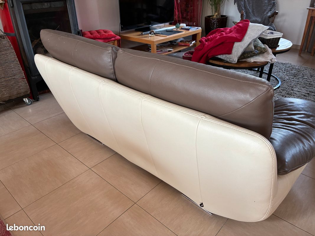 Vends canapés cuir (image 5)